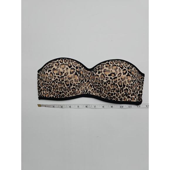 Victoria's Secret Pink Size M Animal Print Strapless Bandeau Bra - Picture 5 of 5